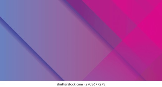 Design abstrato com um gradiente suave em transição de azul frio e lavanda para rosa vibrante e magenta, apresentando formas diagonais em camadas.