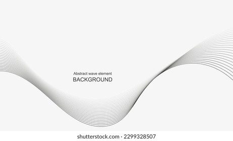 Abstract design smooth wave line background, vector illustration dynamic motion flow graphic. motion light shape curve. banner template cover wavy.