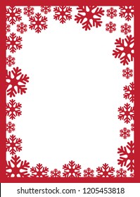 Abstract design with snowflakes and space for text