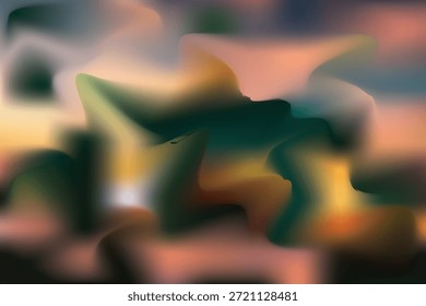 Un diseño abstracto con colores suaves y fluidos que se mezclan de una manera armoniosa y onírica.