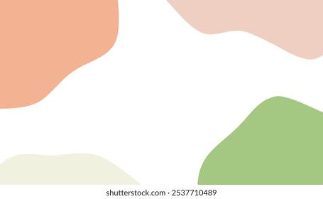 Abstract design with soft pastel colors showcased 