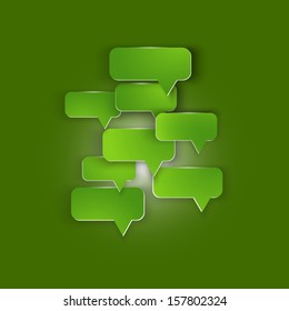Abstract design - Speech bubble green