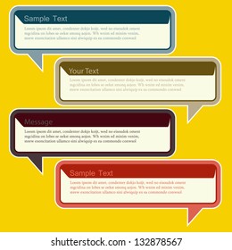 Abstract design Speech bubble-vector illustration