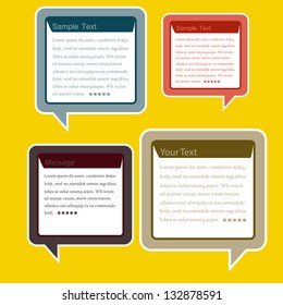 Abstract design Speech bubble-vector illustration