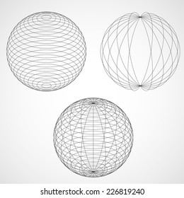 Abstract Design Sphere. Vector illustration