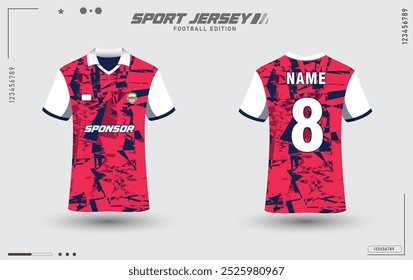 Abstract design Sports jersey and t-shirt template. Sports design for football, racing, gaming jersey HD Quality