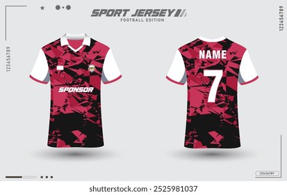 Abstract design Sports jersey and t-shirt template. Sports design for football, racing, gaming jersey HD Quality