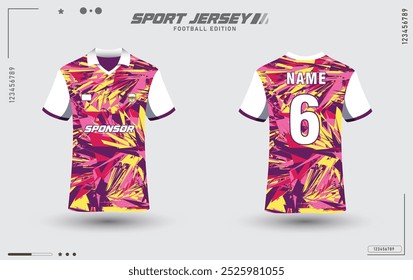Abstract design Sports jersey and t-shirt template. Sports design for football, racing, gaming jersey HD Quality