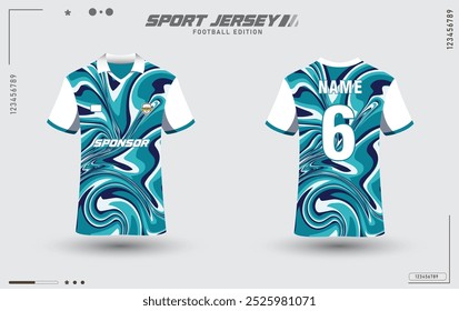 Abstract design Sports jersey and t-shirt template. Sports design for football, racing, gaming jersey HD Quality