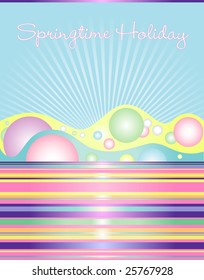 abstract design with springtime holiday theme