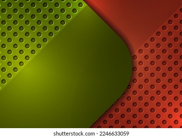 Abstract design square round background, perforation. Vector illustration