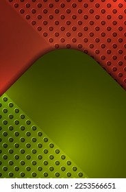 Abstract design square round background, perforation. Vector illustration