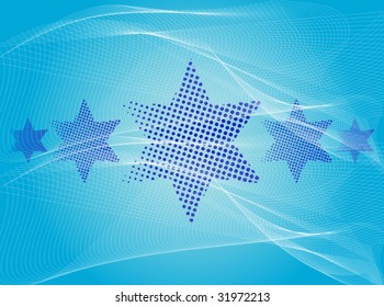 Abstract design with stars