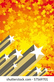 Abstraktes Design mit Sternen