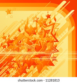 Abstract design with stars. Vector illustration.