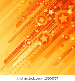 Abstract design with stars. Vector illustration.