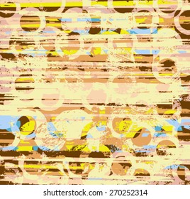 abstract design with stripes and circles