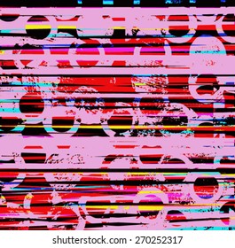 abstract design with stripes and circles