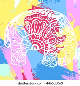 abstract design in the style of boho-chic