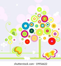 Abstract Design with Stylized Trees