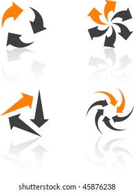 Abstract design symbols. Vector illustration.