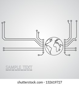 Abstract design technology background. Eps10 vector.