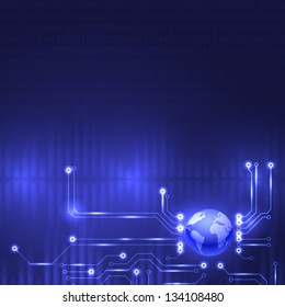 Fondo de tecnología de diseño Abstractas. Vector EPS10.