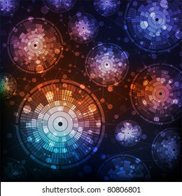 Abstract design, technology theme vector background. eps10 layered vector file.