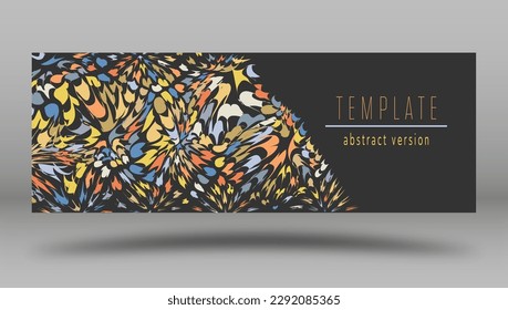 Plantilla de diseño abstracto para fondo, portada, salvapantallas, sitio web e idea creativa. Diseño de interiores, estilo corporativo y creatividad decorativa. Estilo plano