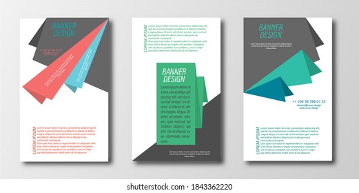 Plantilla de diseño abstracto para un cartel, cartel o volante. Estilo plano