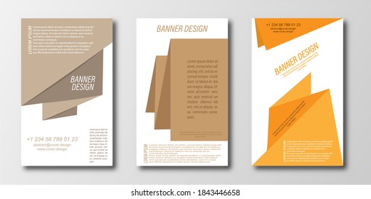 Abstract design template for a banner, poster, or flyer. Flat style