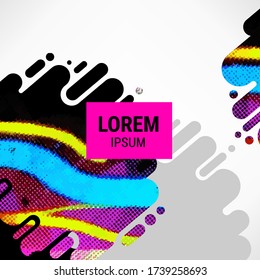 Abstract design template. Banner, presentation or invitation mockup.