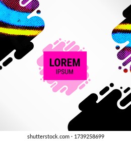 Abstrakte Designvorlage. Banner, Präsentation oder Einladung mockup.