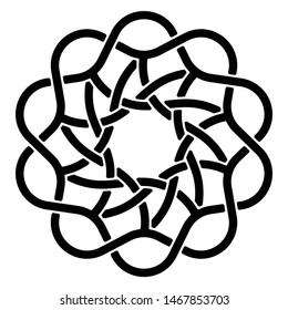 Abstract design template for decorative design. Floral border. Vintage style. Abstract ornamental decorative ethnic style. Ethnic decoration. Rosette template. Ornate background. Vintage background
