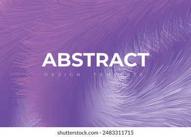 Abstract Design Template Gradient White and Purple Fur