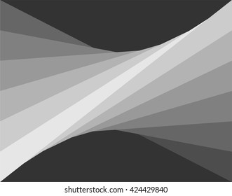 Abstract design template, grayscale twist background, vector illustration
