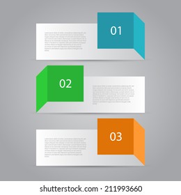 Abstract Design Template / Numbered Banners.