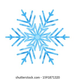Abstract design template with polygonal snowflake for decoration design. Vector decorative background. Winter symbol. Low poly banner with snowflake on white background for decorative design
