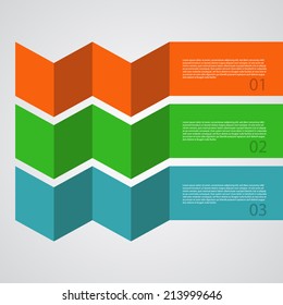 Abstract Design Template / procedure steps / tutorial banners.