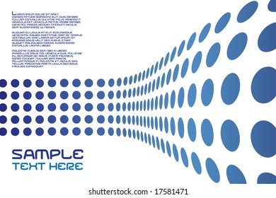 An abstract design template with sample text - this vector is fully customizable.