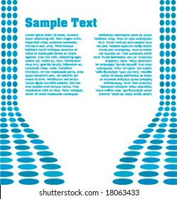 Abstract design template with sample text
