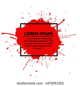 Abstract design template. Abstract template with splash. Vector and illustration.
