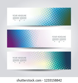 Abstract design templates  banners, flyers and posters with geometric shapes, vector. 