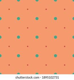 Abstract design for textile and other creative things. Polka dot stile. Simple design and ornament. Vector art 2021