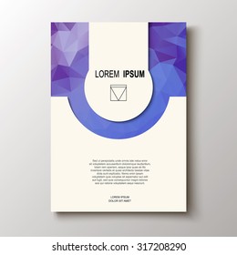 Abstract design of the title page, the cover of the magazine, the presentation. For poster, flyer, brochure design template.
