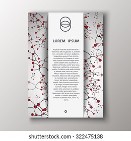 Abstract design of the title page, the cover of the magazine, the presentation. For poster, flyer, brochure design template.