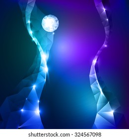 Abstract design of the title page, the cover of the magazine, the presentation. For poster, flyer, brochure design template.