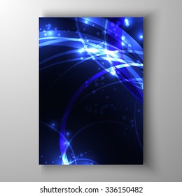Abstract design of the title page, the cover of the magazine, the presentation. For poster, flyer, brochure design template.