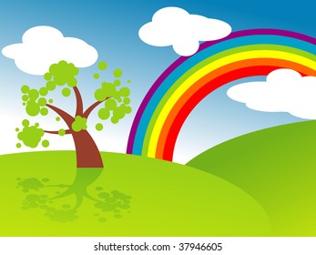abstract design tree illustration