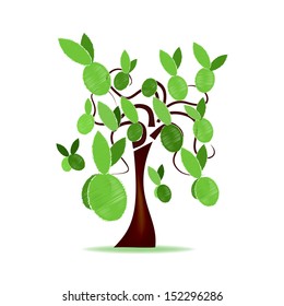Abstract Design - Tree with olives
